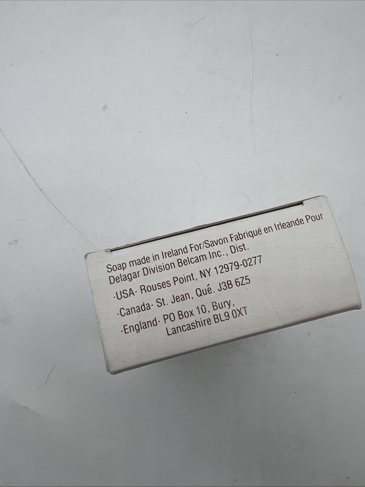 Vintage Delagar Natural Essence Raspberry Soap Retired Scent NOS