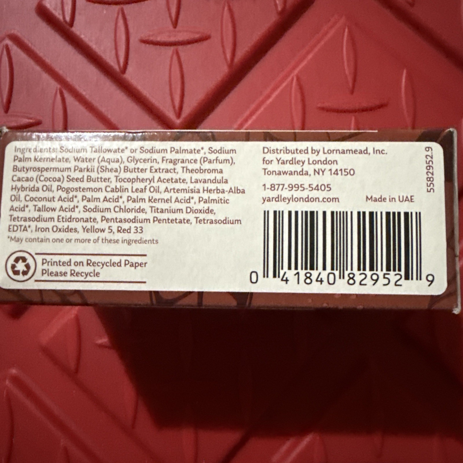 Yardley Cocoa Butter Moisturizing Bath Soap Bar 4 Ounce Nourishing Cleanser