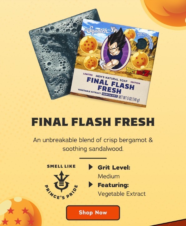 2 PACK Dr Squatch FINAL FLASH FRESH + SUPER SAIYAN SURGE DRAGON BALL Z LE BAR!
