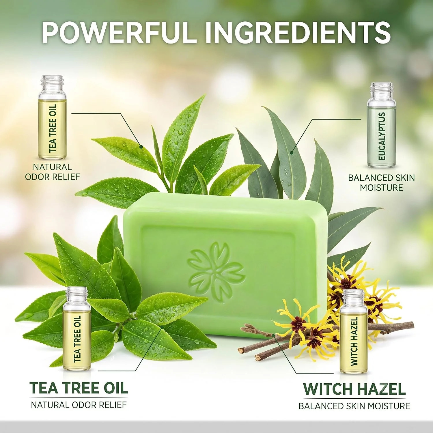 Veloma Antifungal Soap,Veloma Soap,Soothing Tea Tree & Eucalyptus, Deep Pore Cle