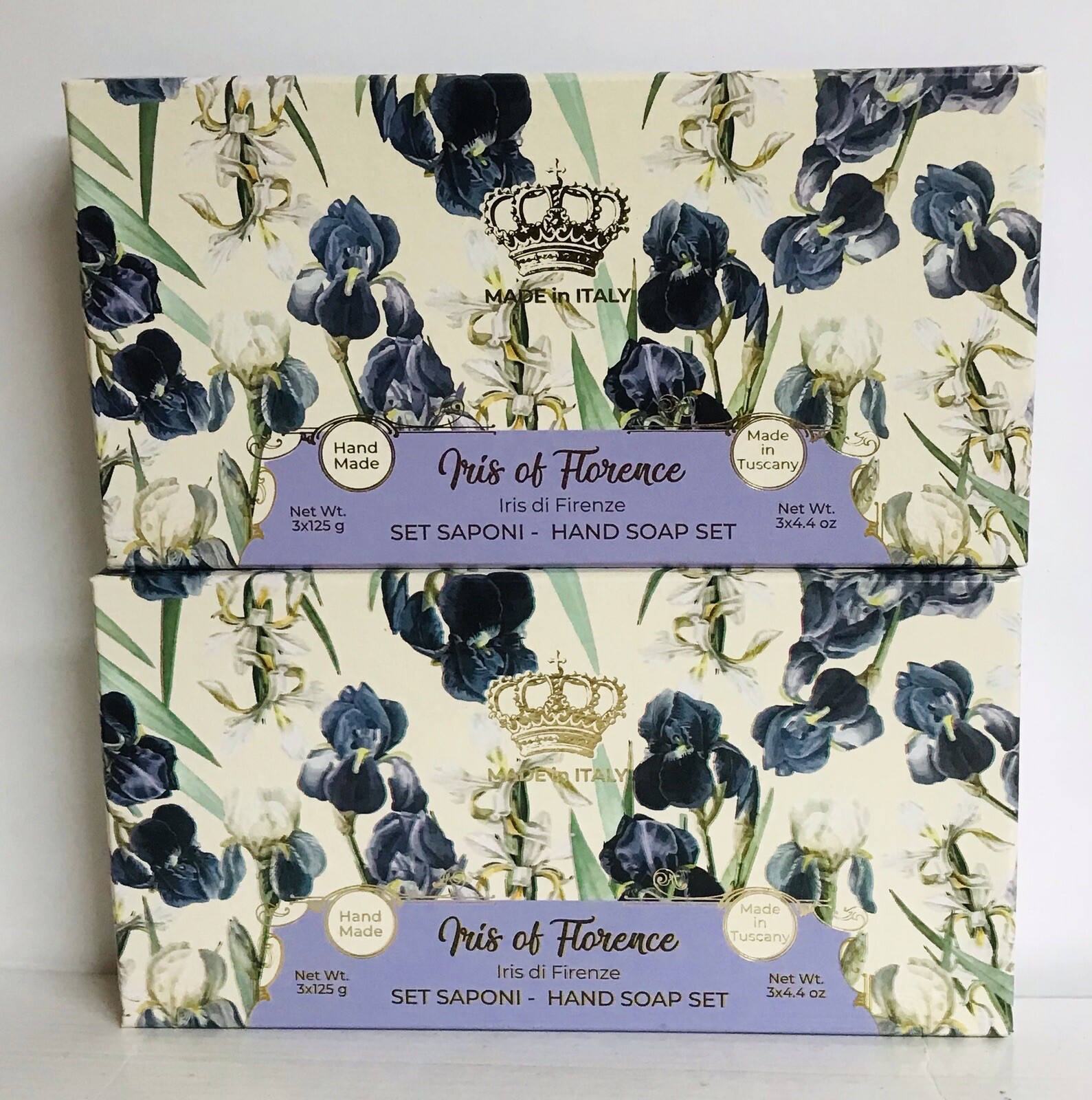 2-Pack Saponificio ~ Iris of Florence Hand Bar Soap Set 6 Bars 4.4 oz Each