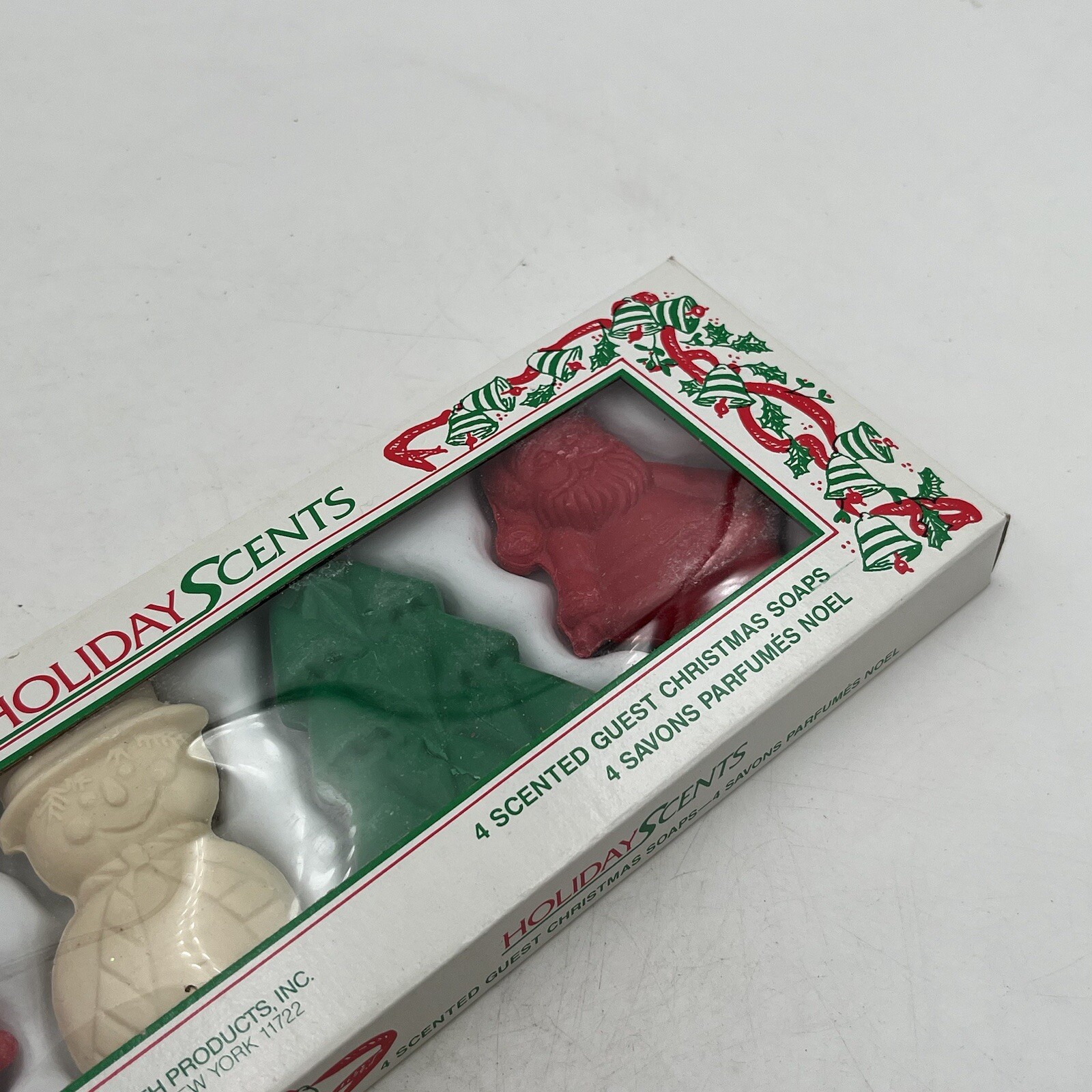 Vintage Christmas Guest Soaps Holiday Scents Creative Bath Products 4 Pack NOS
