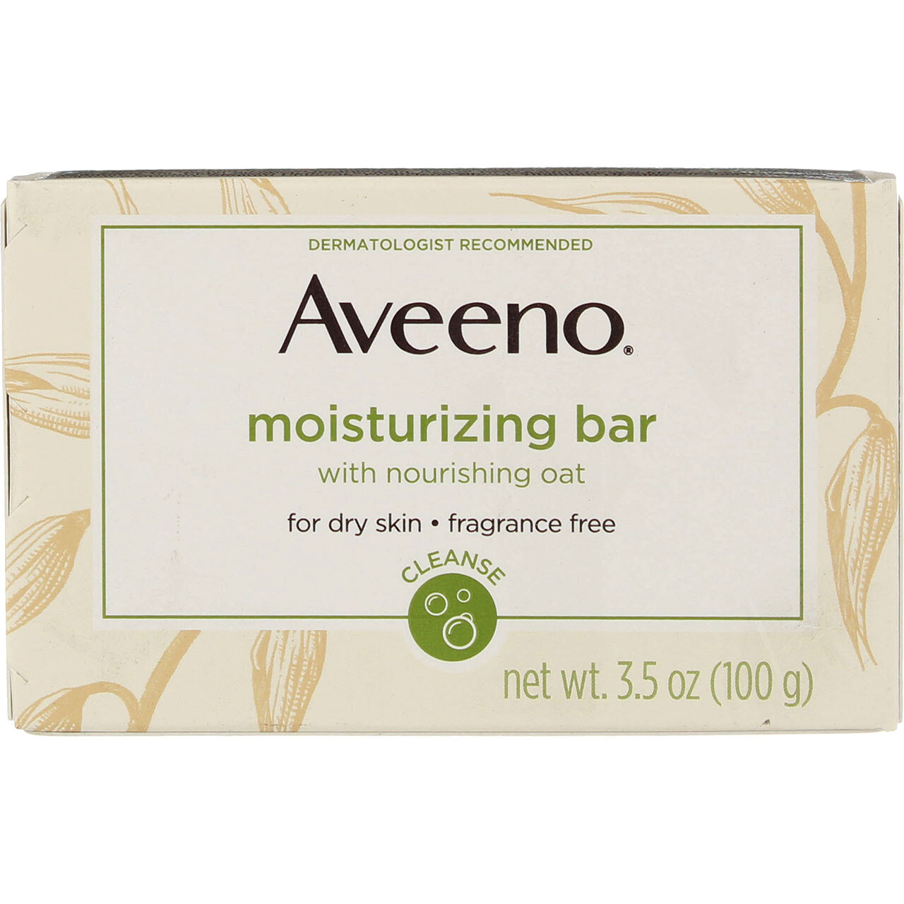 4 Pack Aveeno Moisturizing Bar Soap, Fragrance Free, 3.5 oz