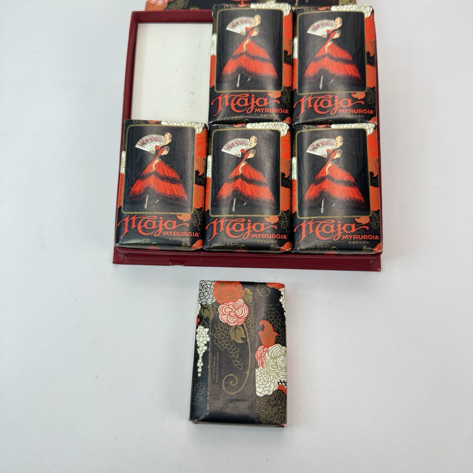 Vtg Jabon Maja Myrurgia Bar Soap Gift Set 6- 2⅞ oz. Each Original Formula Savon