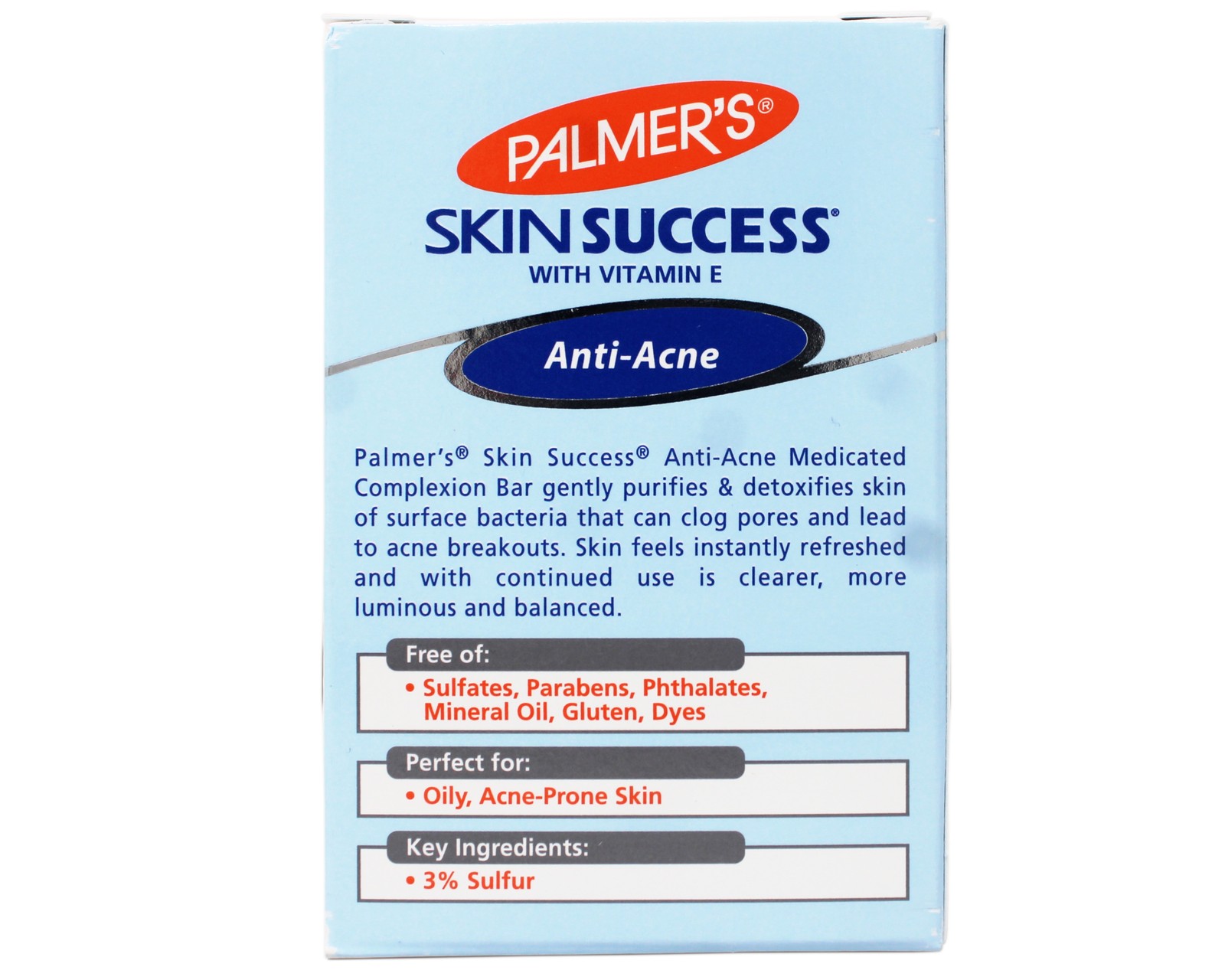 Palmers Skin Success Anti-Acne Medicated Complexion Bar Sulfur 3.5 oz 6 Pack