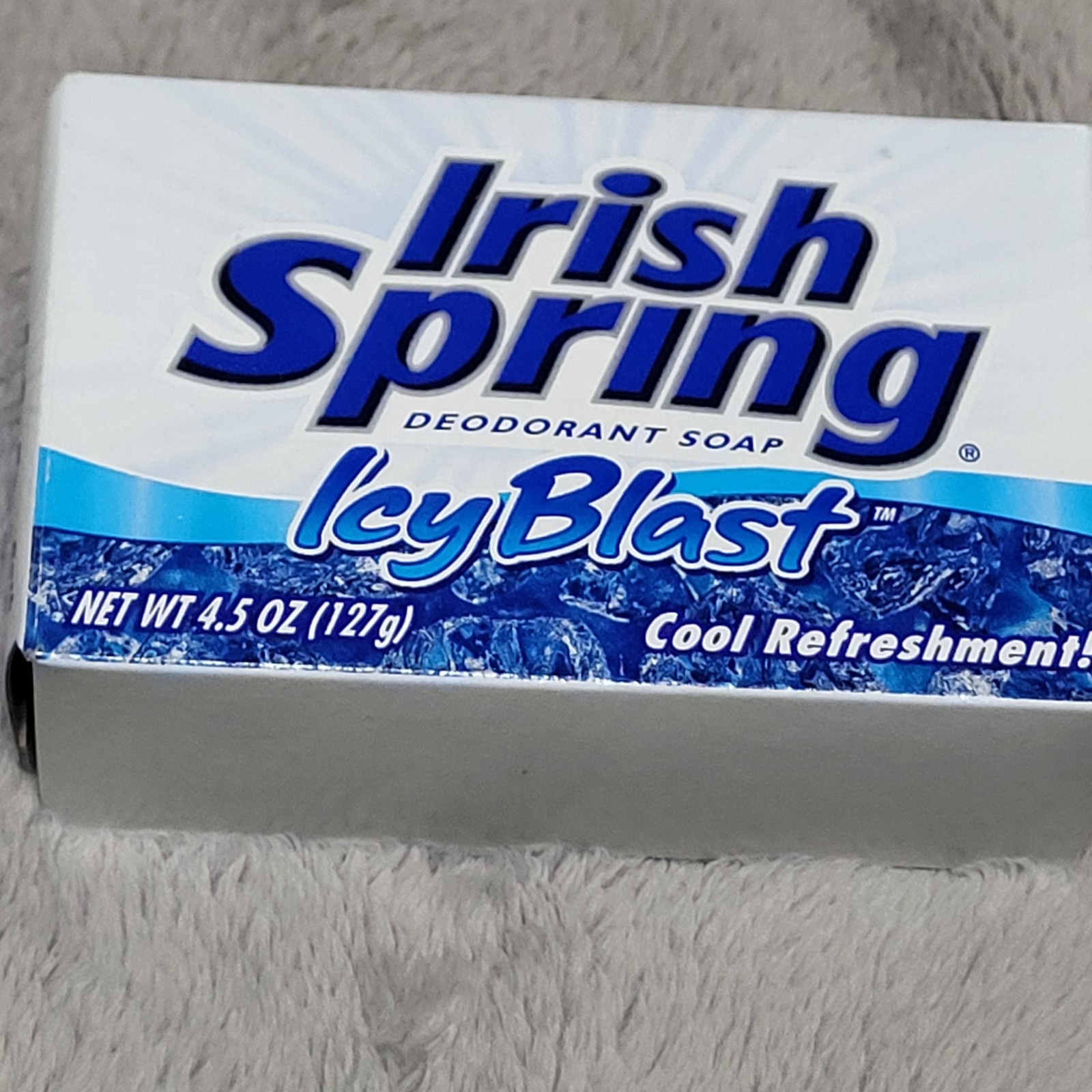 VTG Irish Spring Icy Blast Deodorant Soap Bars Value Pack of 7 Bars 4.5 oz Each
