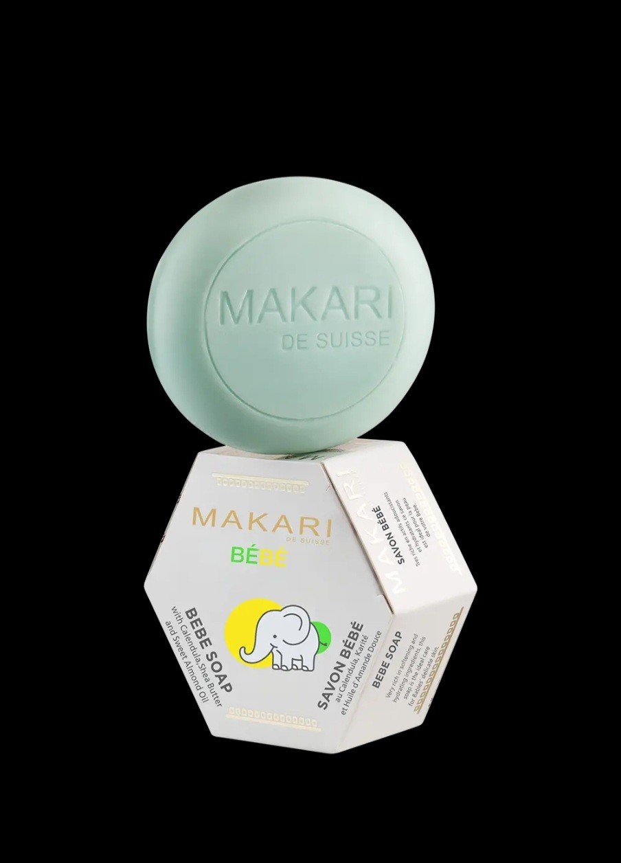 Makari de Suisse Bébé Soap Tear-Free Paraben-Free Hypo-Allergenic Shea Butter
