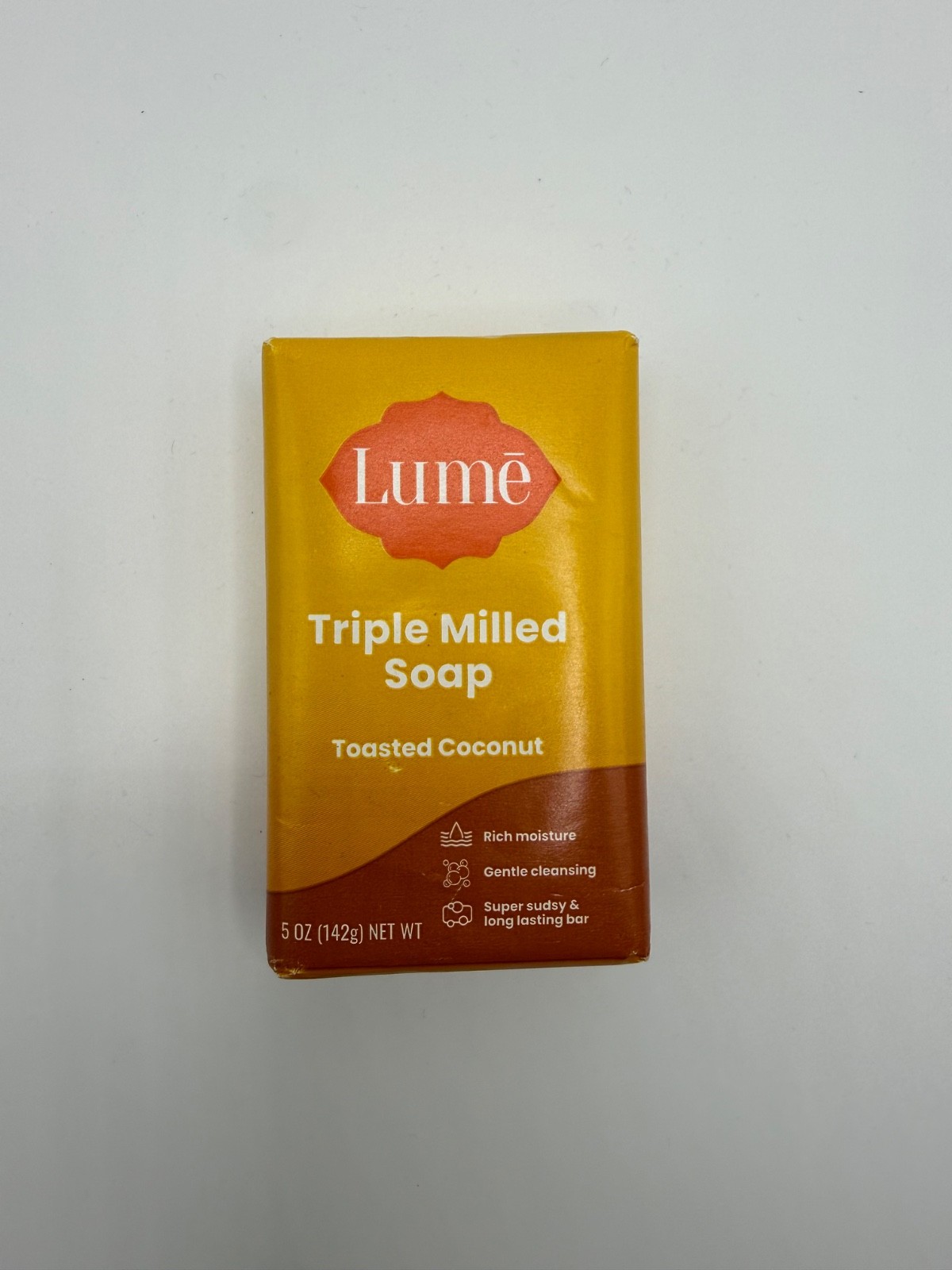 Lume Triple Milled Soap Toasted Coconut 5oz Bar Sealed Discontinued