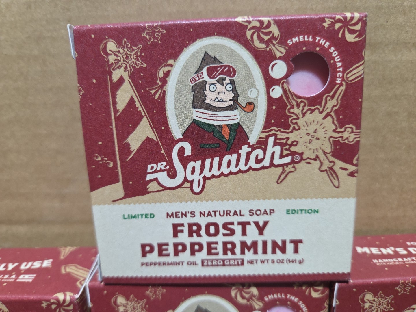 Lot of 10 Dr. Squatch Limited Edition Frosty Peppermint Bars Men’s Natural Soap