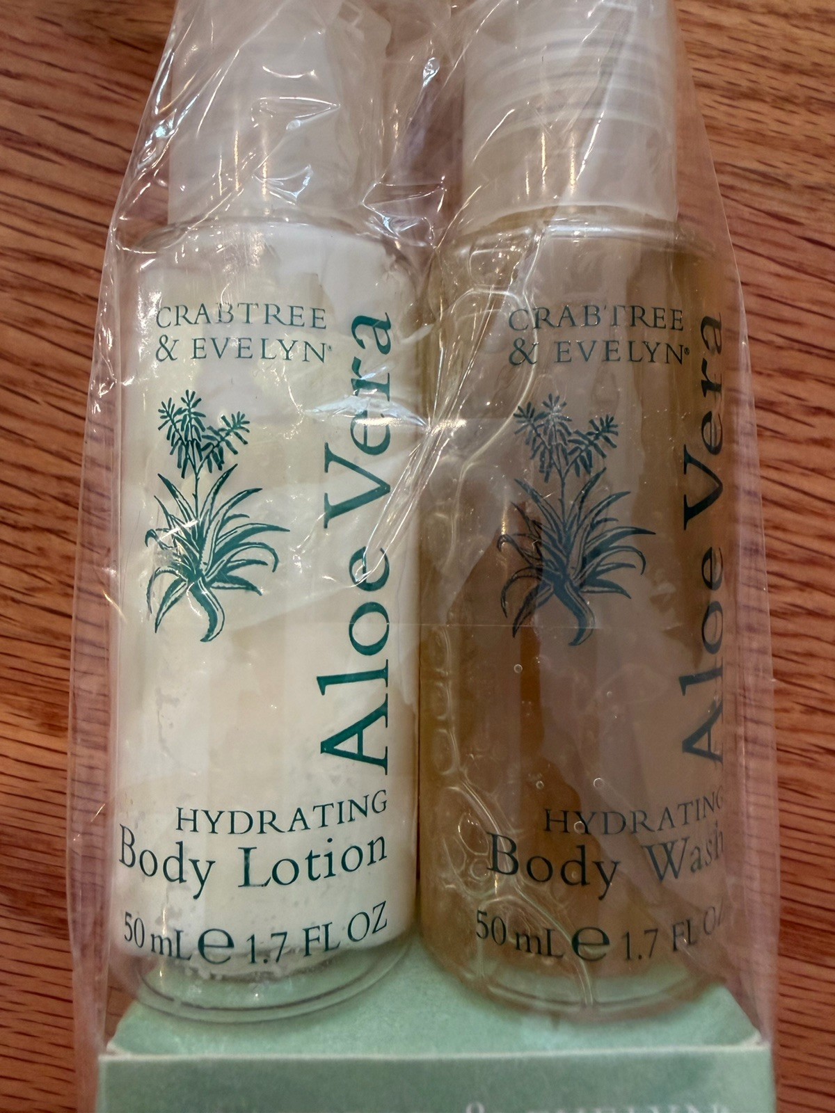 NEW VTG Discontinued Crabtree Evelyn Aloe Vera Gift Set soap, Lotion, Body Wash