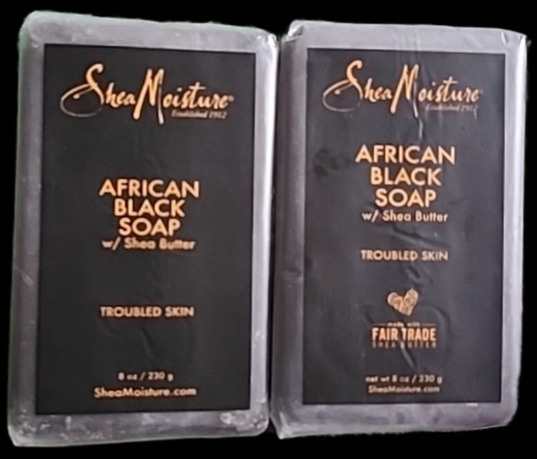 3 SHEA MOISTURE AFRICAN BLACK BAR SOAP ACNE PRONE SKIN FREE SHIPPING USA