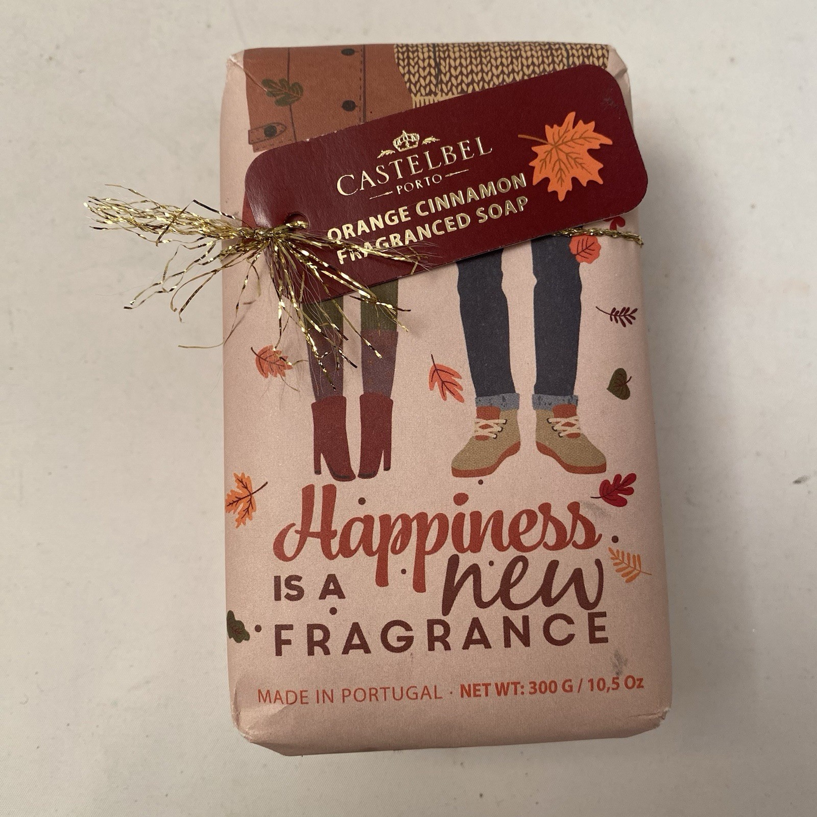 Castebel Orange Cinnamon Fragrance Bar Soap Portugal 10.5 Oz 300 G Scented New
