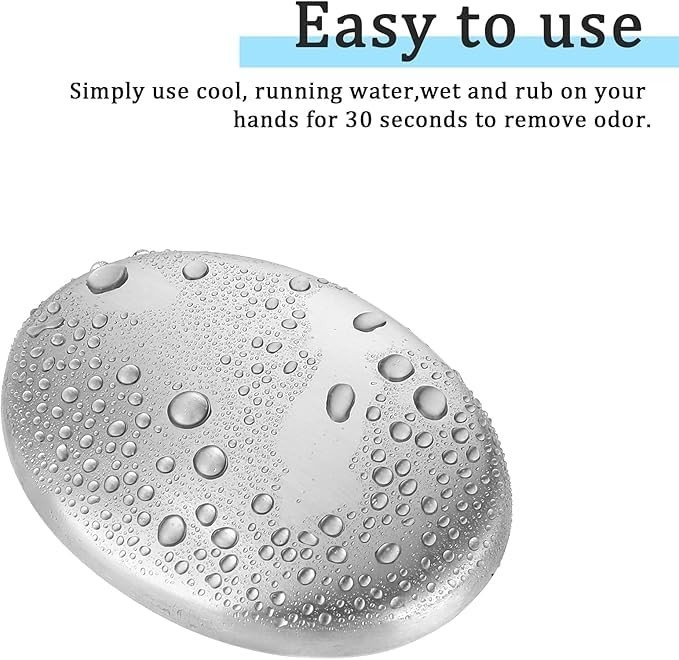 Stainless Steel Bar Soap, Metal Soap Bar Odor Removing Bar
