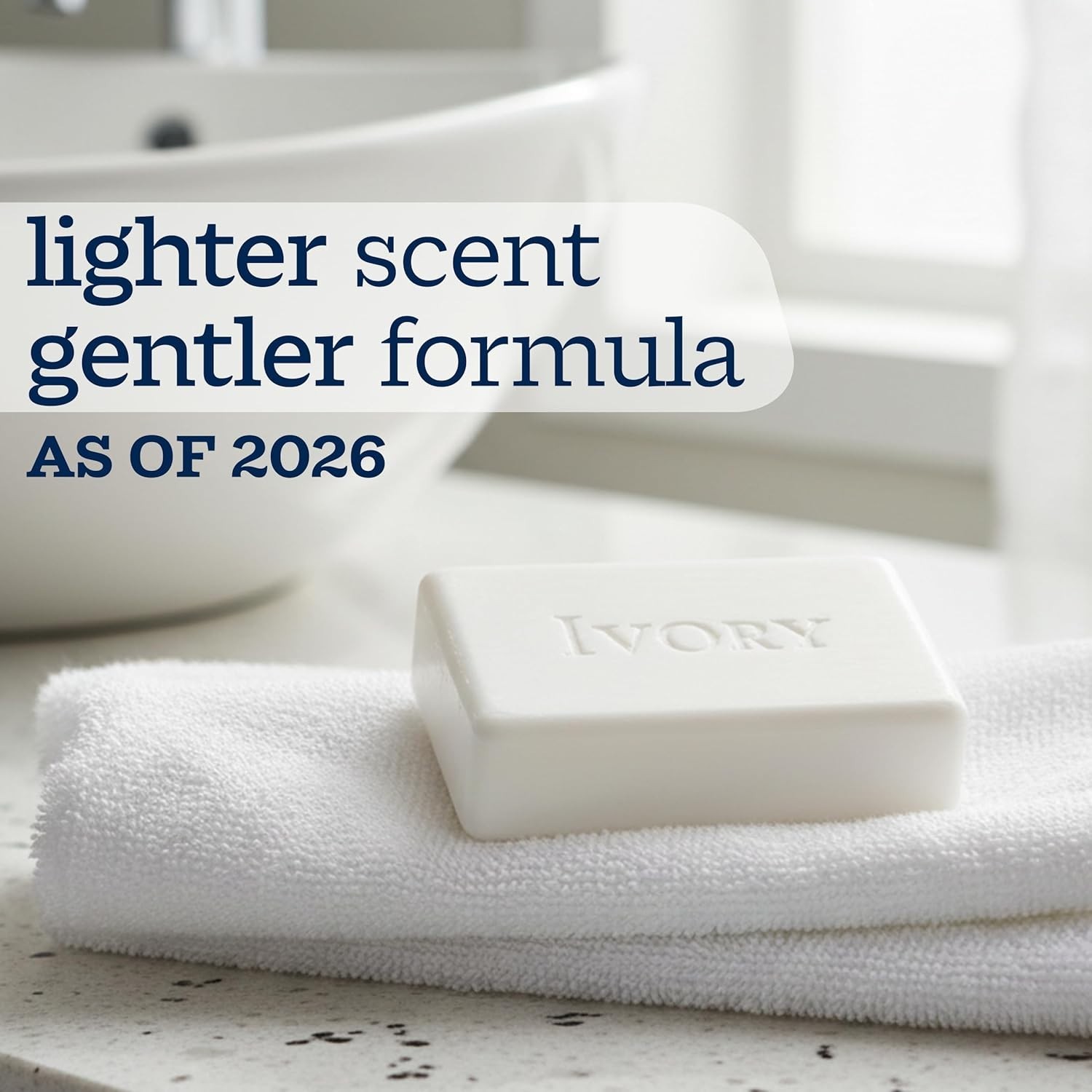 Ivory Gentle Bar Soap Original Scent, 3.17 oz, 2 Count, 99.44% Pure Cleanser