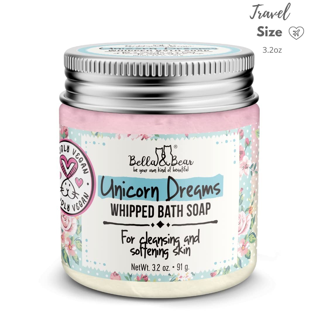 Unicorn Dreams Whipped Bath Soap – Travel Size 3.2oz mango & pineapple with a…