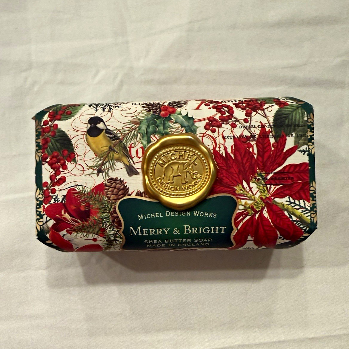 Michel Design Works Merry & Bright Shea Butter Soap Snow Lily 8.7 oz