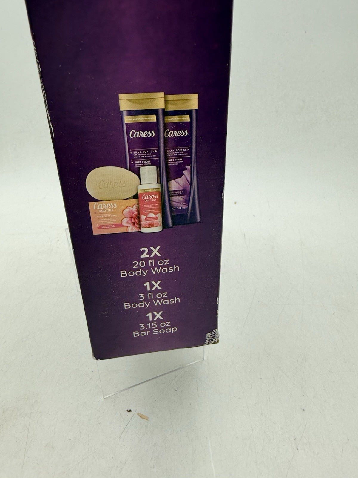 Caress Warm Embrace Bodywash and Bar Soap Skincare Gift Set 4 Piece NEW OPEN BOX
