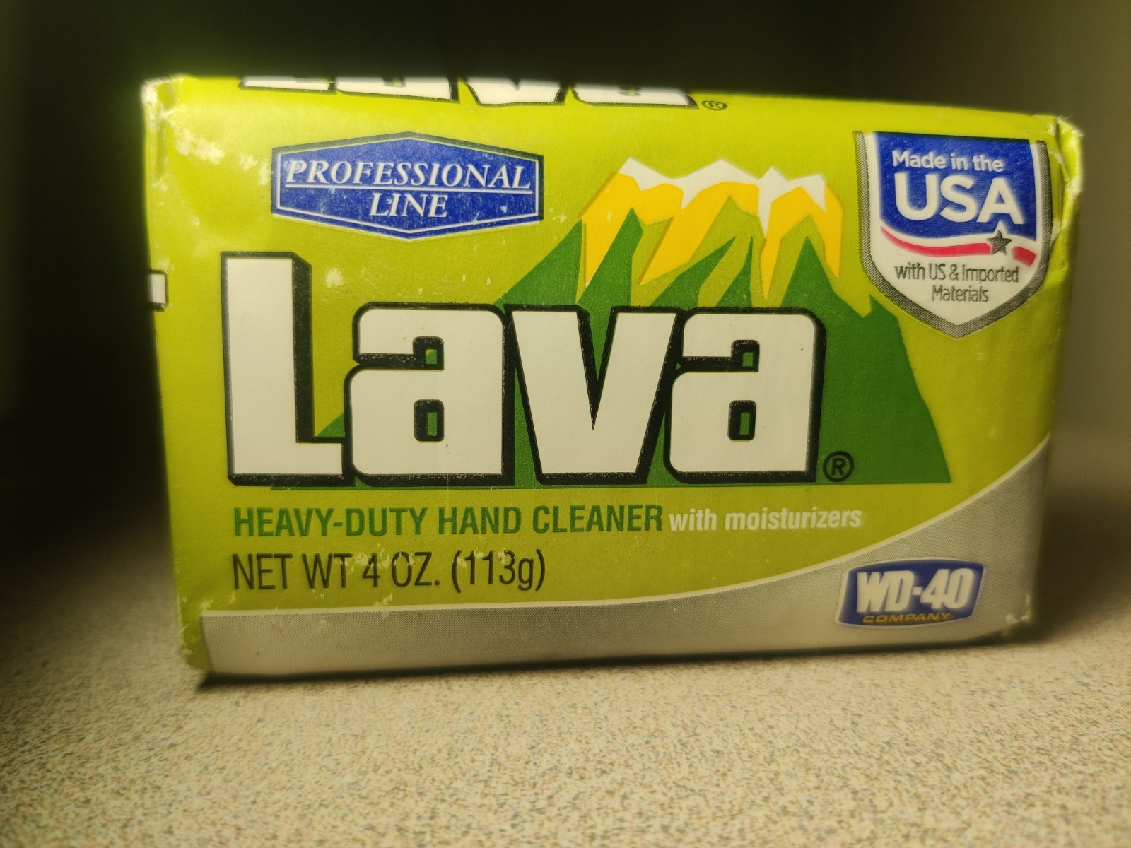Single Lava Heavy-Duty Hand Cleaner with Moisturizers Hand Bar Soap 4 OZ New