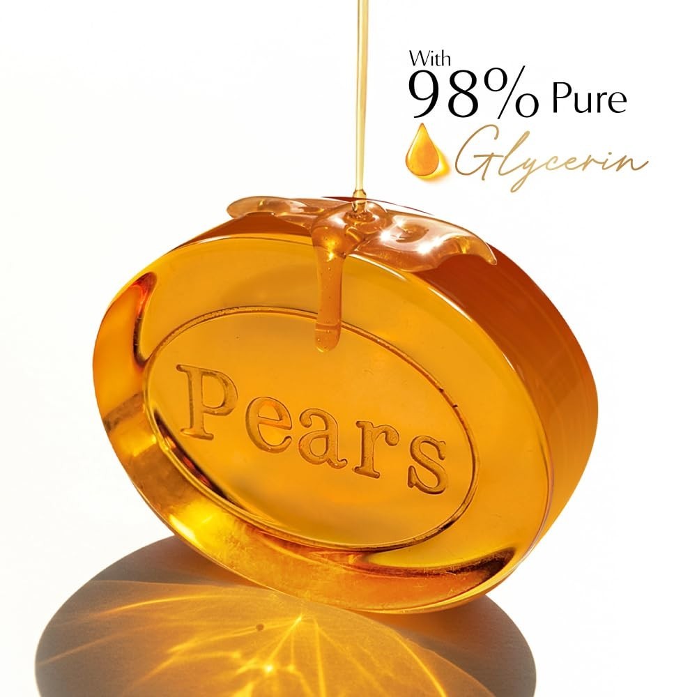 Pears Original Glycerin Soap Bar Gentle Glow -98% Pure Glycerin 125gms x 8 Soap