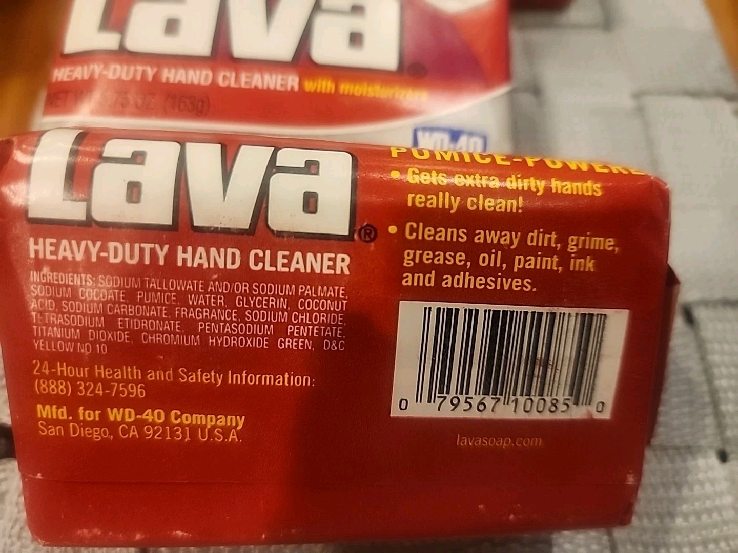 Lava Soap Heavy Duty Hand Cleaner 3 Bars pumice powered 5.75 oz Grease Dirt NEW