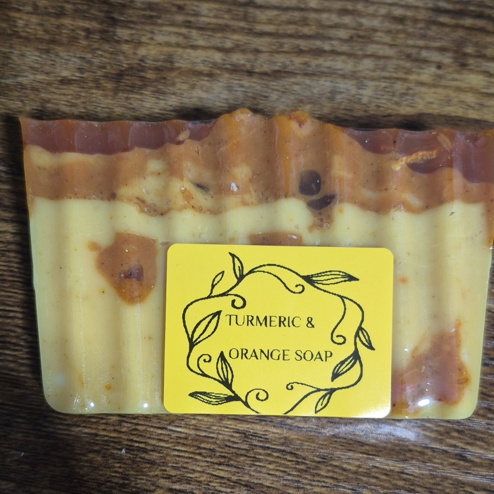 Turmeric & Orange Glycerin Bar Soap, Hydrating, Body Face Hands, 3-3.5 Oz