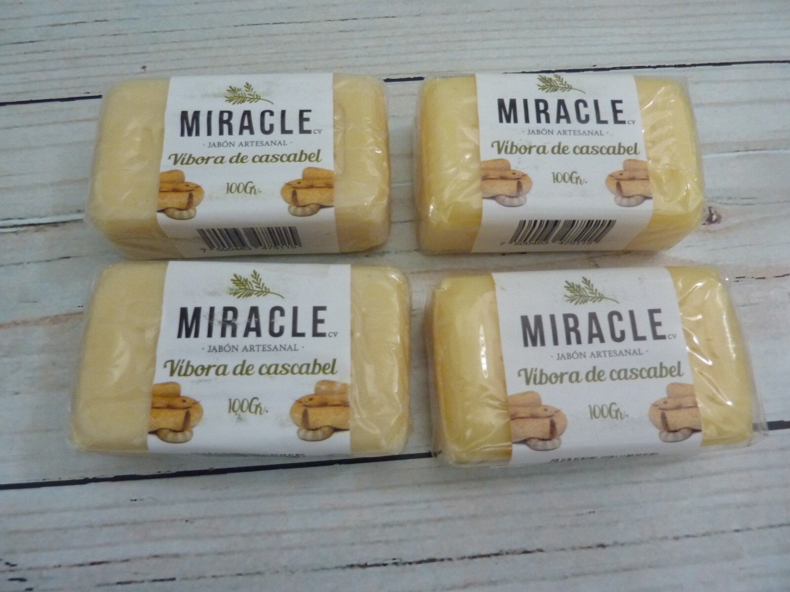 Jabon de Vibora de Cascabel – Artesanal – Espinilla – Barros / 100gr. 4 Pack