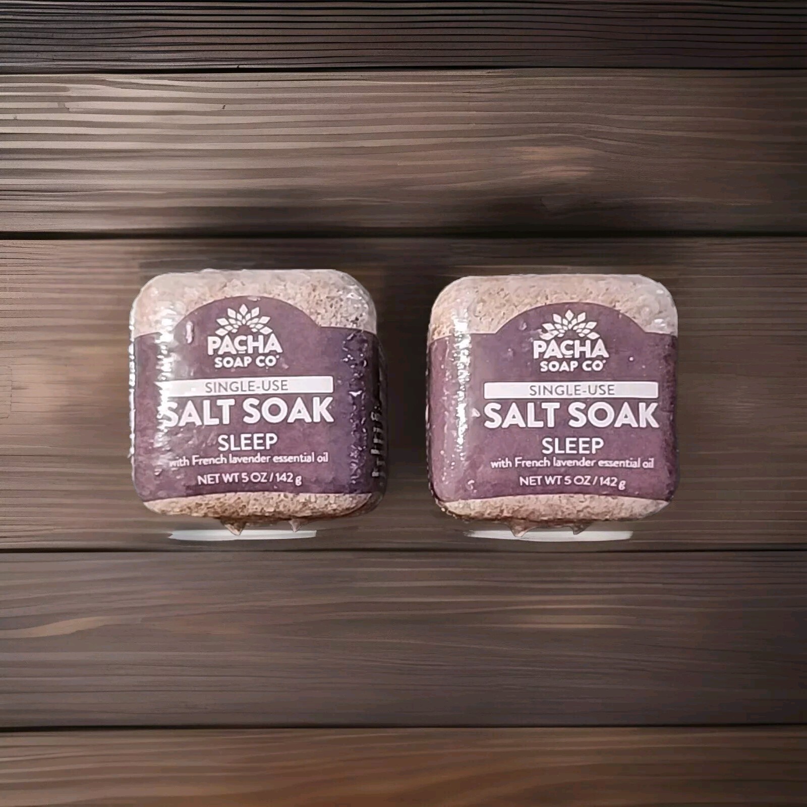 Salt Soak Sleep Pacha Soap Co With French Lavender Essential Oil 5 Oz 2 Pk