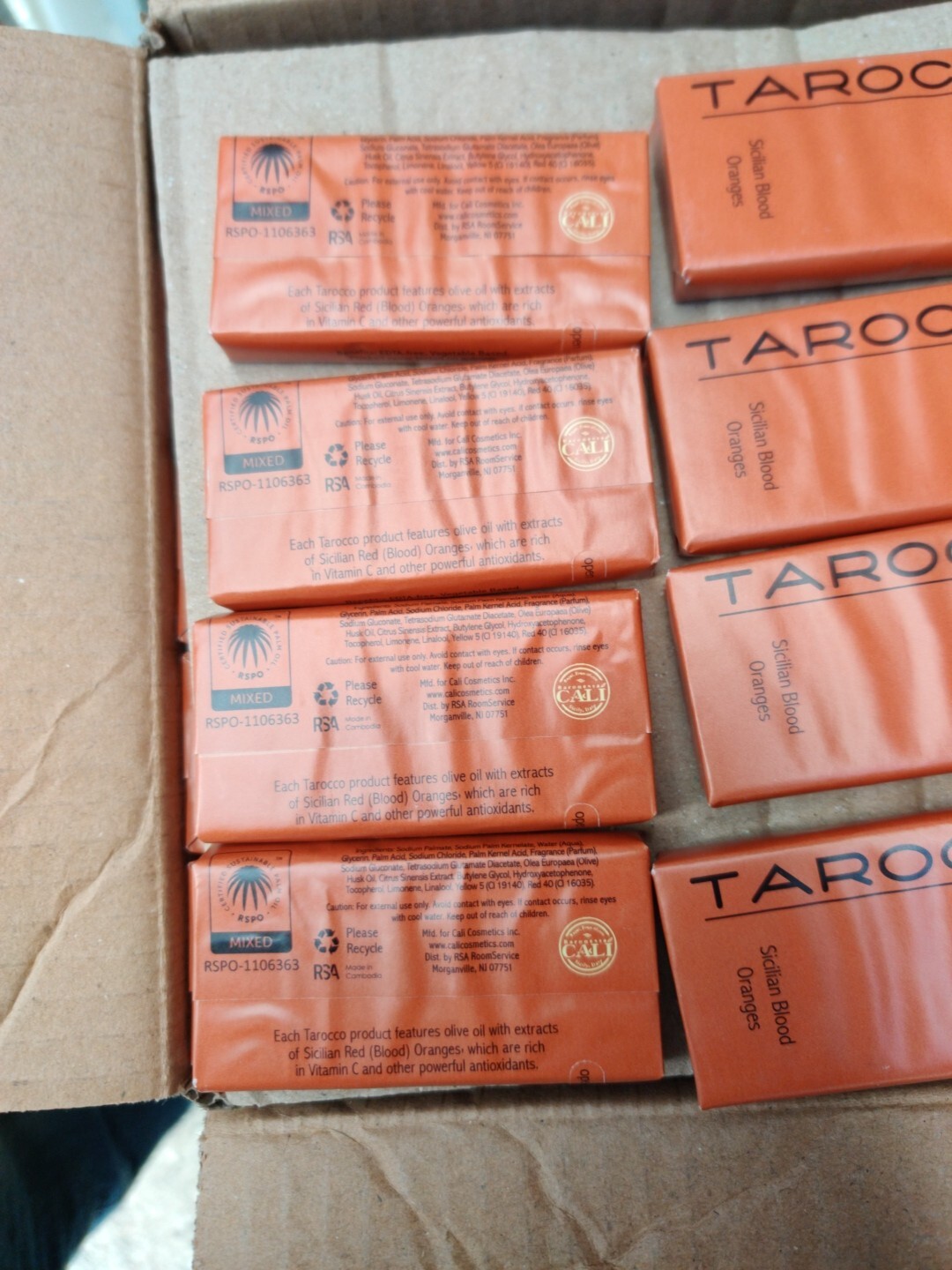 12-TAROCCO SICILIAN BLOOD ORANGES & OLIVE OIL Face & Body Cleanser Soap Bars New