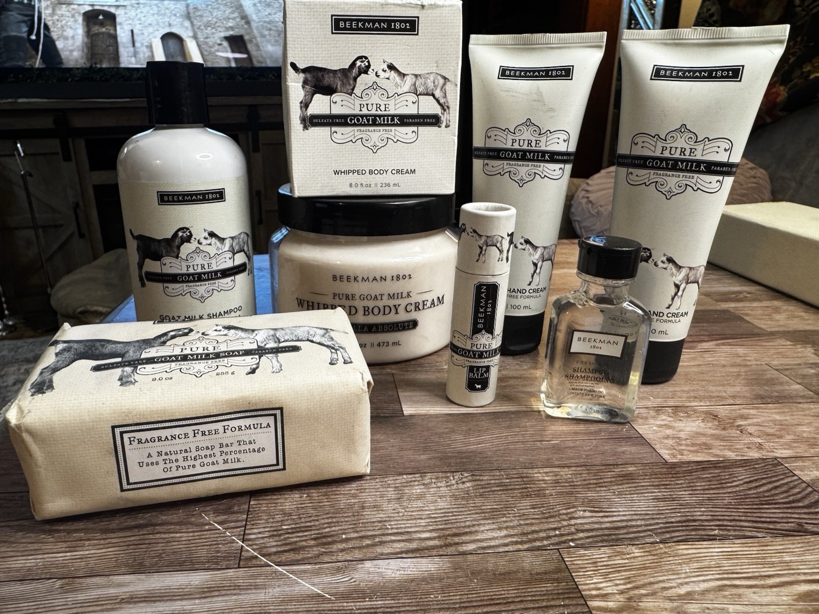 Beekman Fragrance Free Pure Goat Milk Soap Hand Cream Body Cream Shampoo Lot