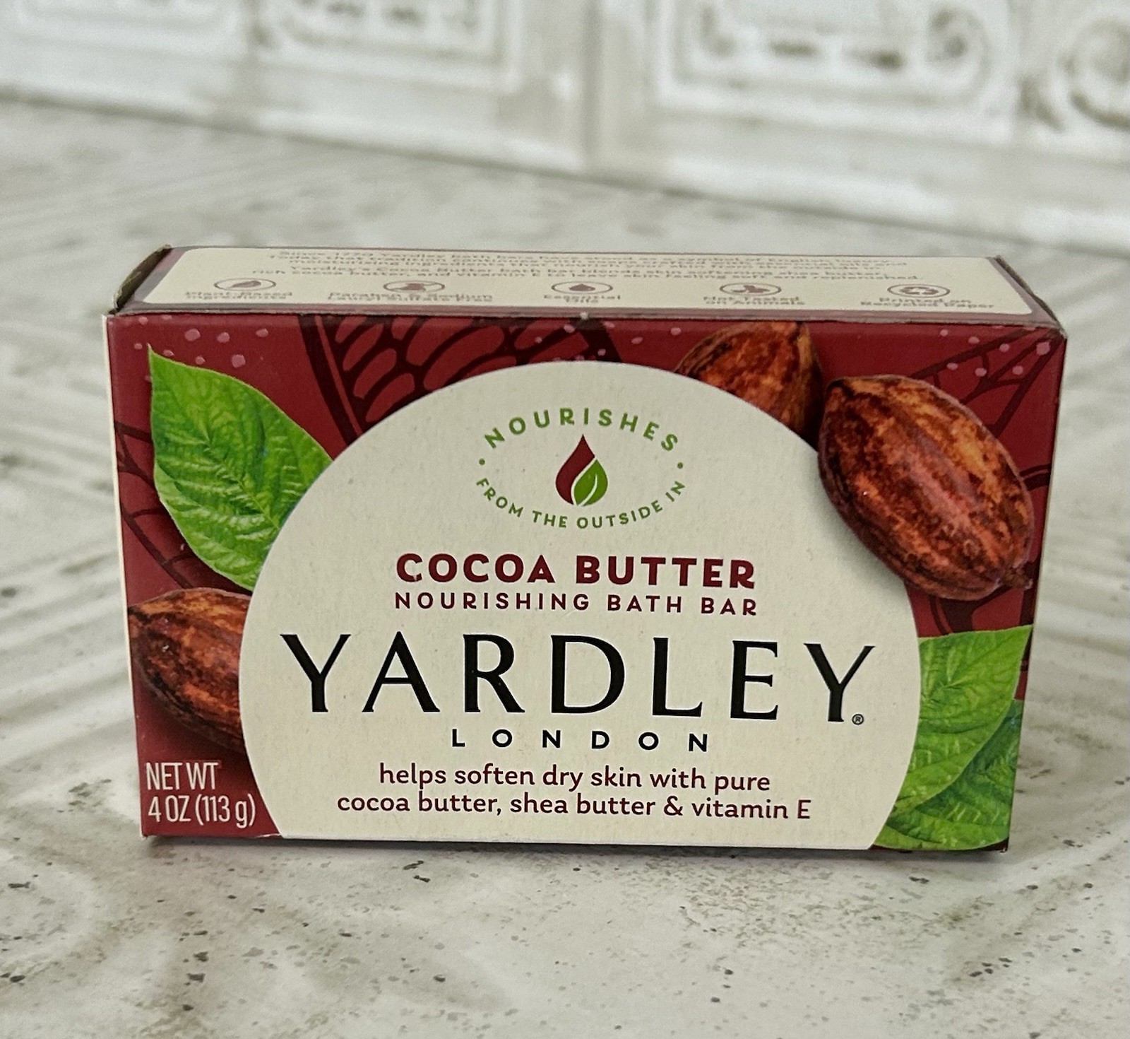 Yardley London Soap Bath Bar Cocoa Butter 4 Oz 120 G Pack Of 2