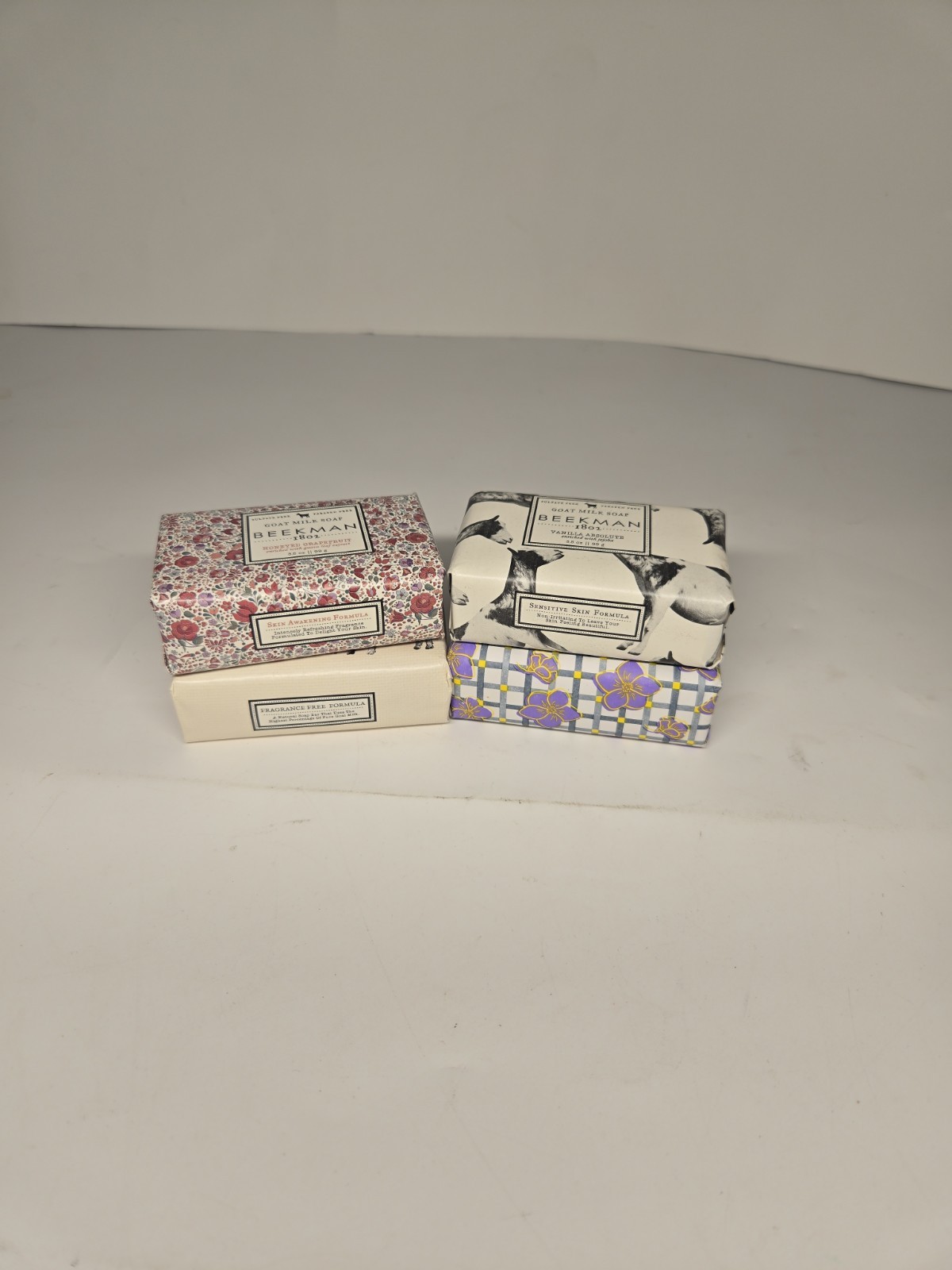 4 Beekman 1802 Goat Milk Bar Soap – PURE Fragrance Free – 3.5 oz each. Read Disp
