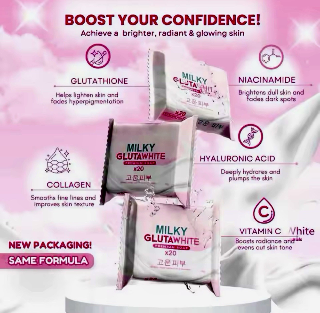 Rice Milk Premium Korean Hydrating Brightening Soap