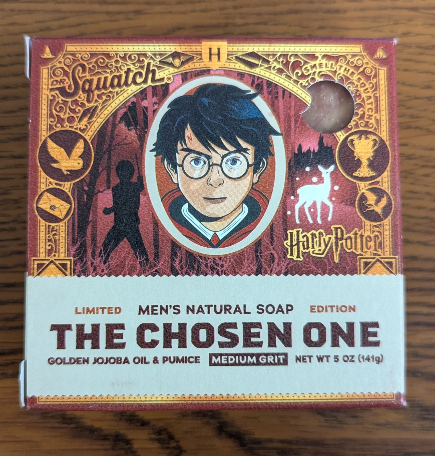 4 DR. SQUATCH LIMITED EDITION HARRY POTTER “THE CHOSEN ONE” MEN’S NATURAL SOAP