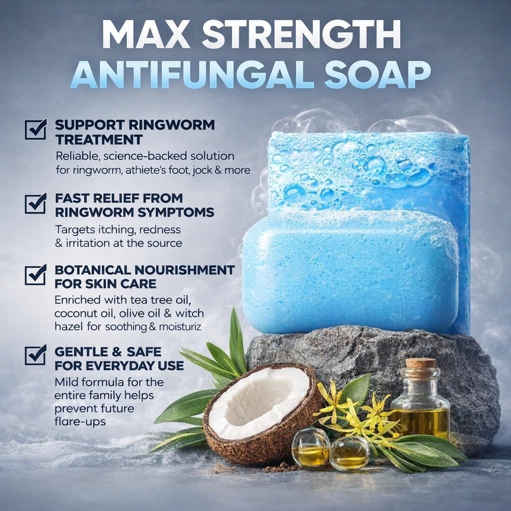 All-Natural Antifungal Soap – Effective Treatment for Jock Itch & Ringworm