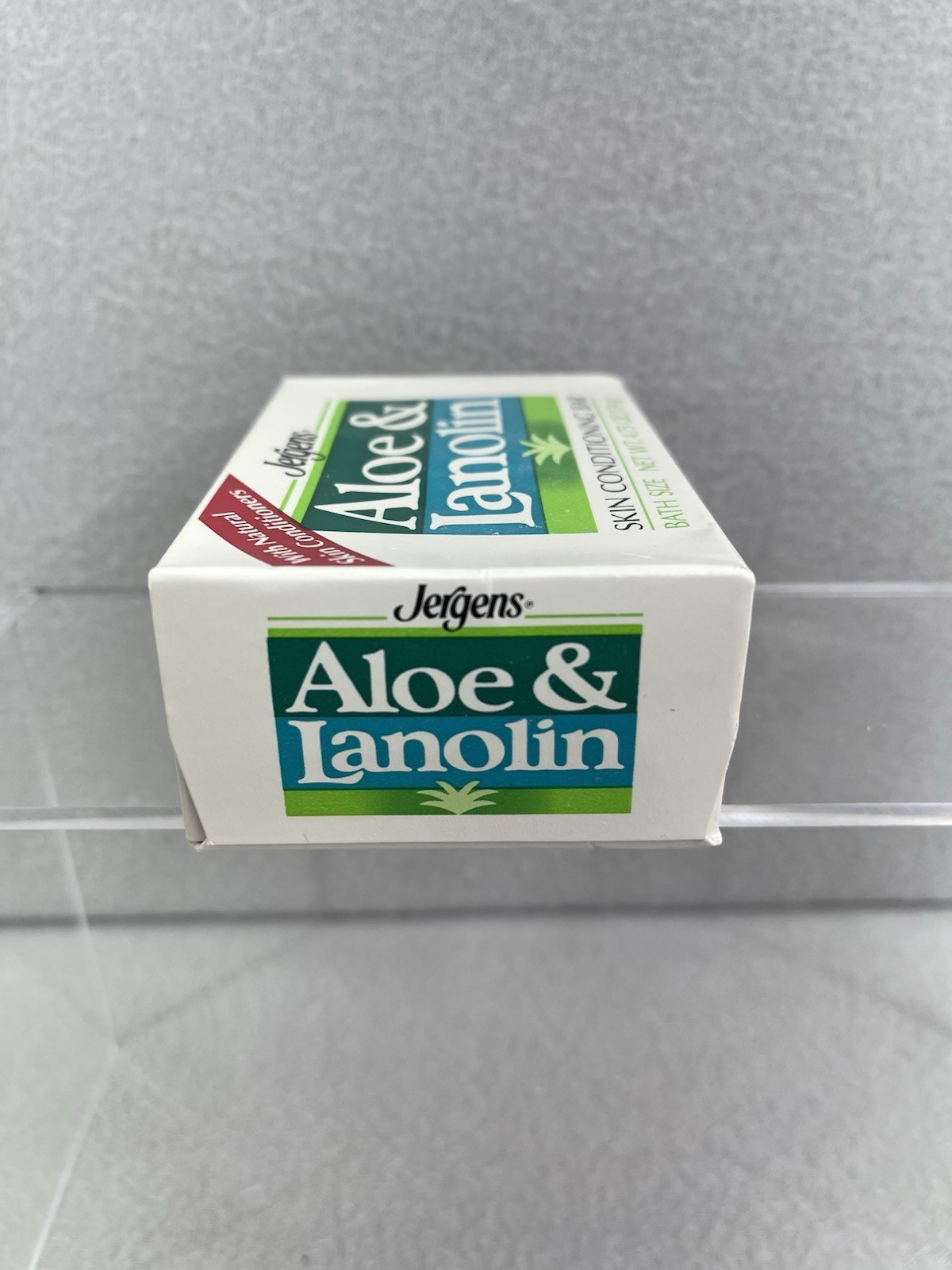 VTG Jergens Aloe Soap Bar Sealed 1989 Lanolin Bath Soap Collectible NOS