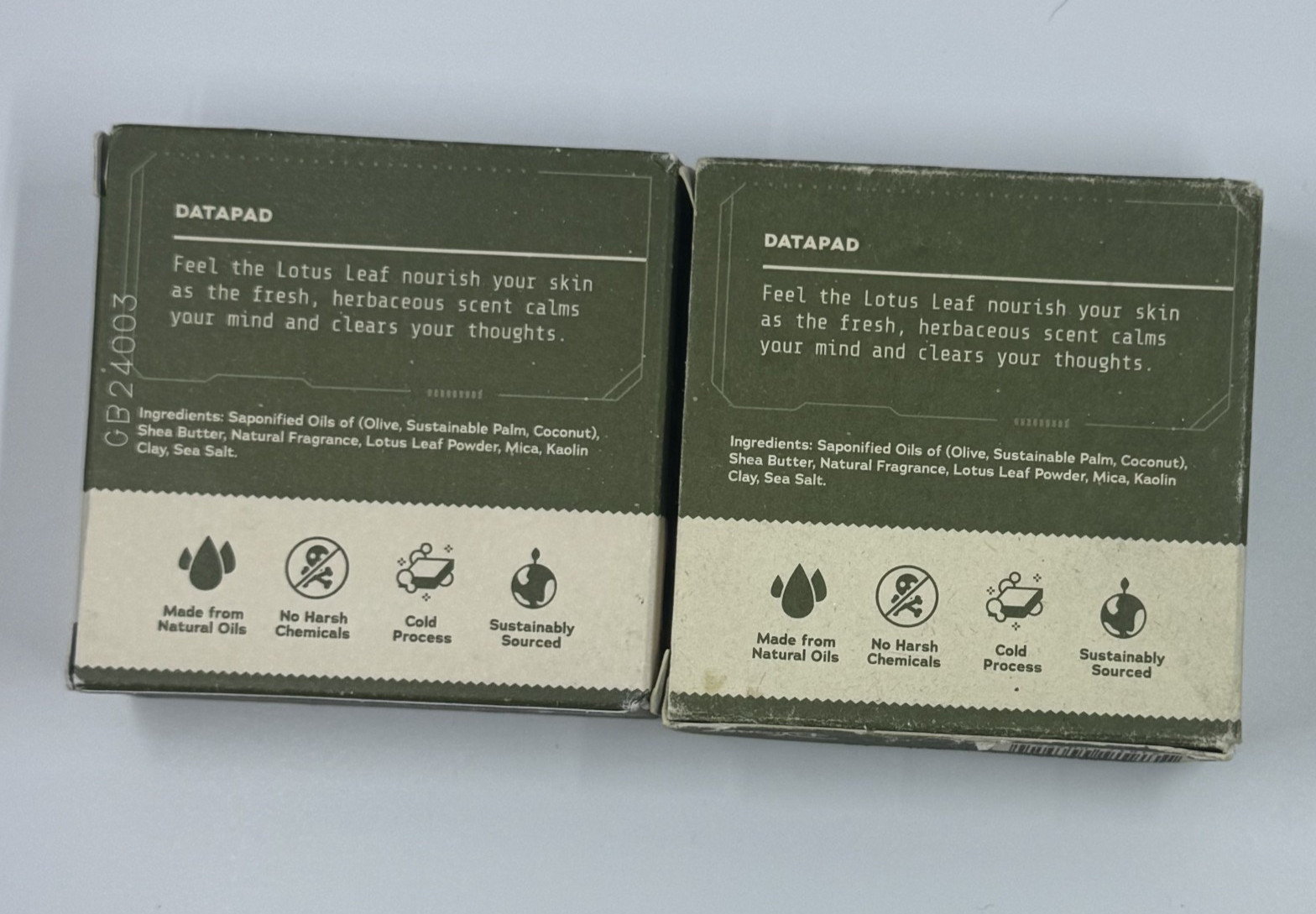Lot of 2 -Dr. Squatch WISDOM WASH Star Wars Yoda Natural Bar Soap for Men, 5 oz