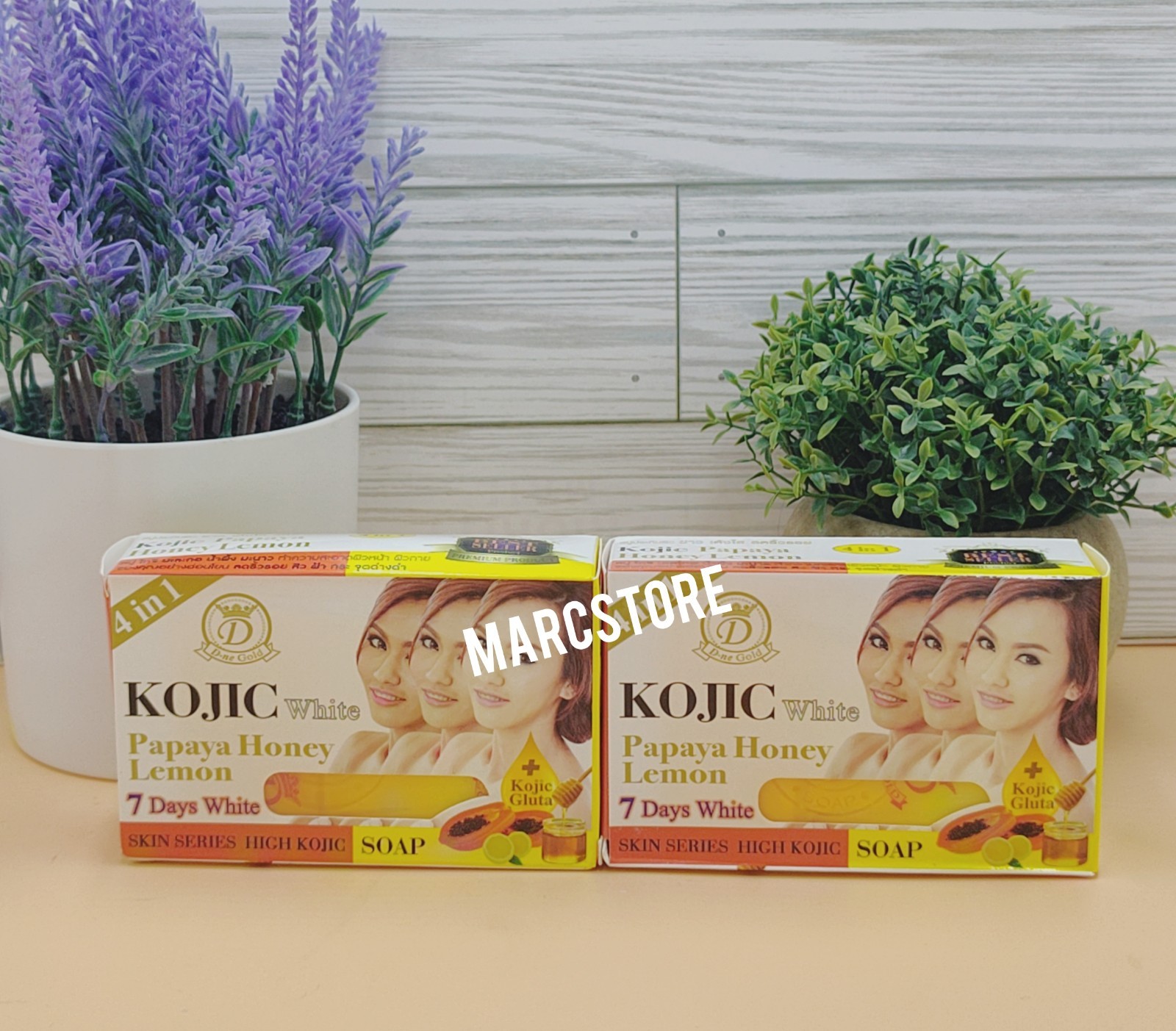 Kojic white Gluta PAPAYA HONEY 🍯🍋 7days whitening Soap. Clear spot 160g 2Bar