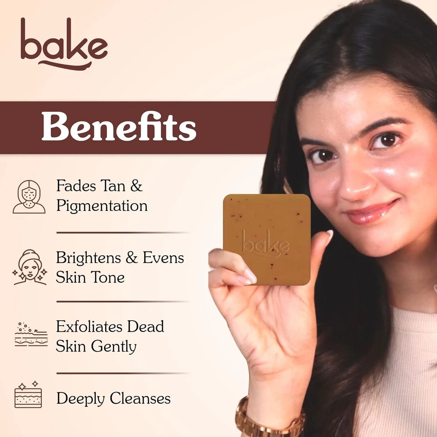 BAKE De-Tan Coffee Soap – 2 x 100g Bars | Anti-Tan, Pigmentation & Dark Spot