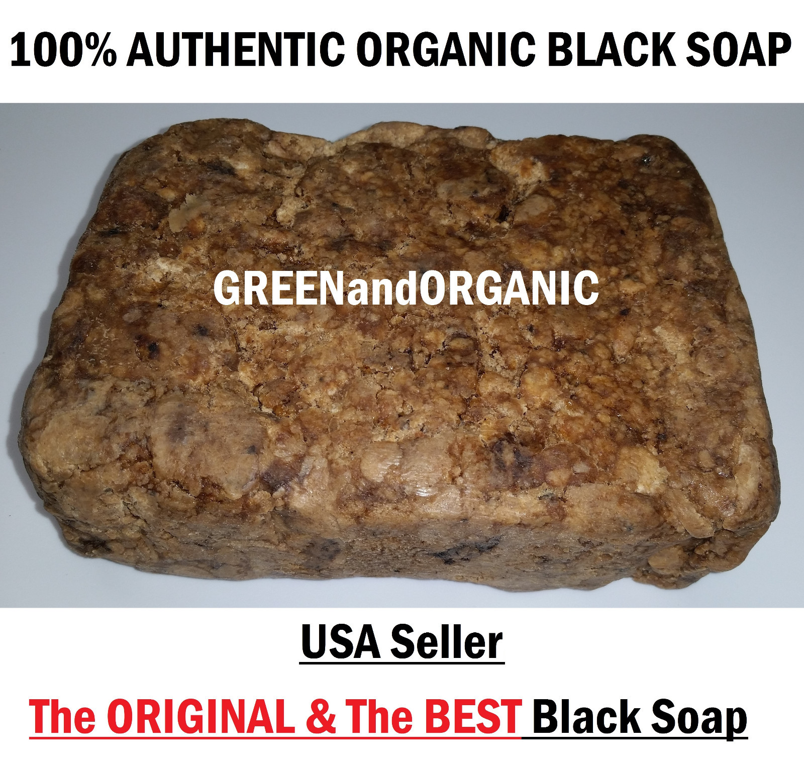5 lbs Natural Raw African Black Soap, Organic, Unrefined from Ghana West Africa