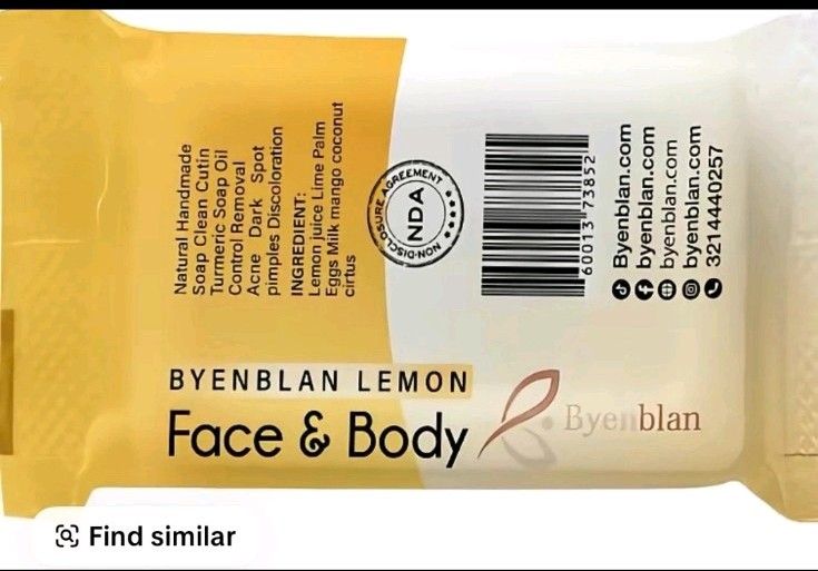 3PCS Lemon Soap Byenblan 4oz – Face & Body Bars for Smooth Glowing Skin