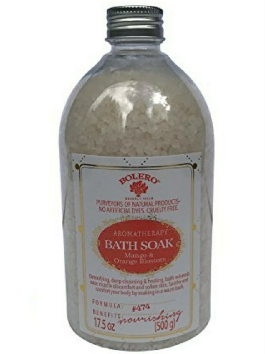 Bolero Mango & Orange Blossom Aromatherapy Bath Salt Bath Soak 17.5 oz