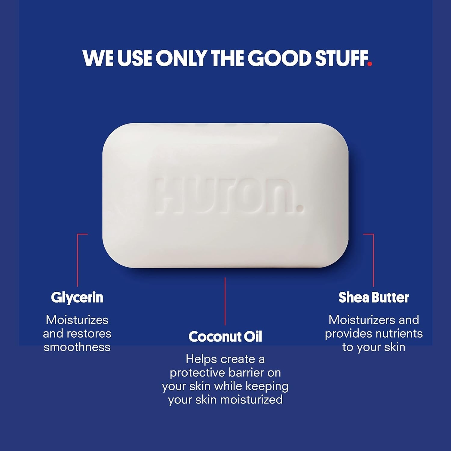 Huron Bar Soap – Citrus + Eucalyptus, 3 Pack – Crisp & Invigorating Scent of …
