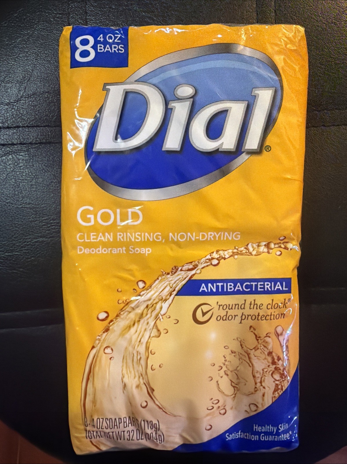 Dial Antibacterial Advanced Clean Bar Soap Gold 4 Ounce – 3 pkgs 24 Total Bars