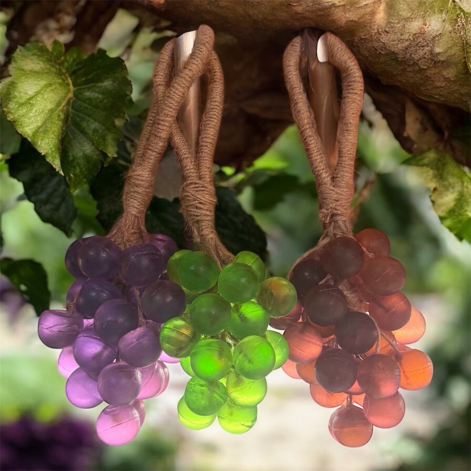 Grape Soap, Handmade Grape Soap on a Rope, Decorative & Aromatic Soaps With Aloe