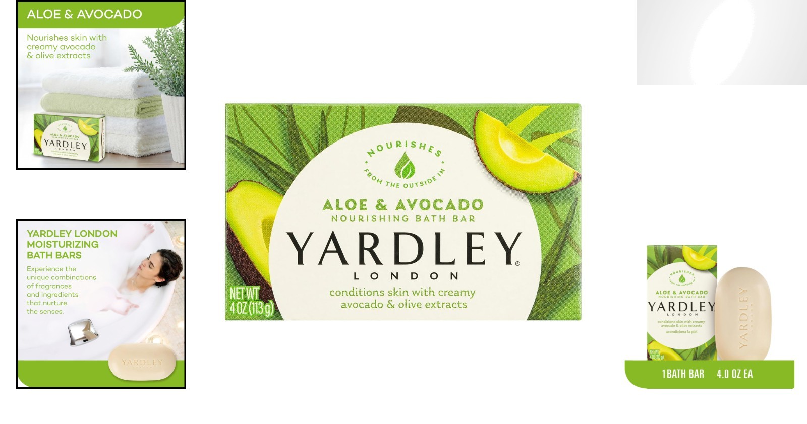 Hydrating Aloe & Avocado Bath Bar – 4oz, Organic & Gentle for All Skin Types