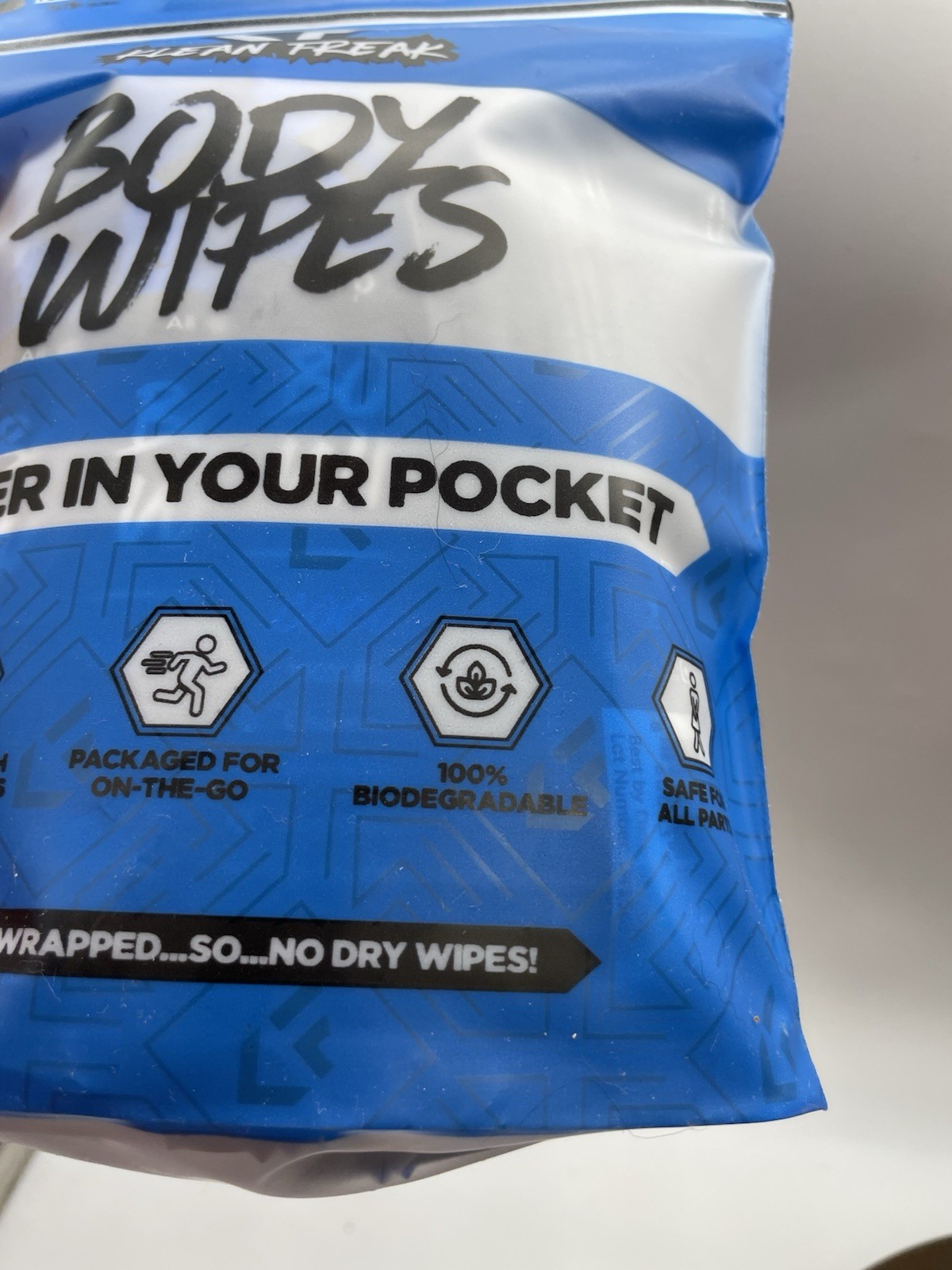 Klean Freak Disposable Rinse Free Scented Wet Wipes Body Cleaning Wipes 12-Pack