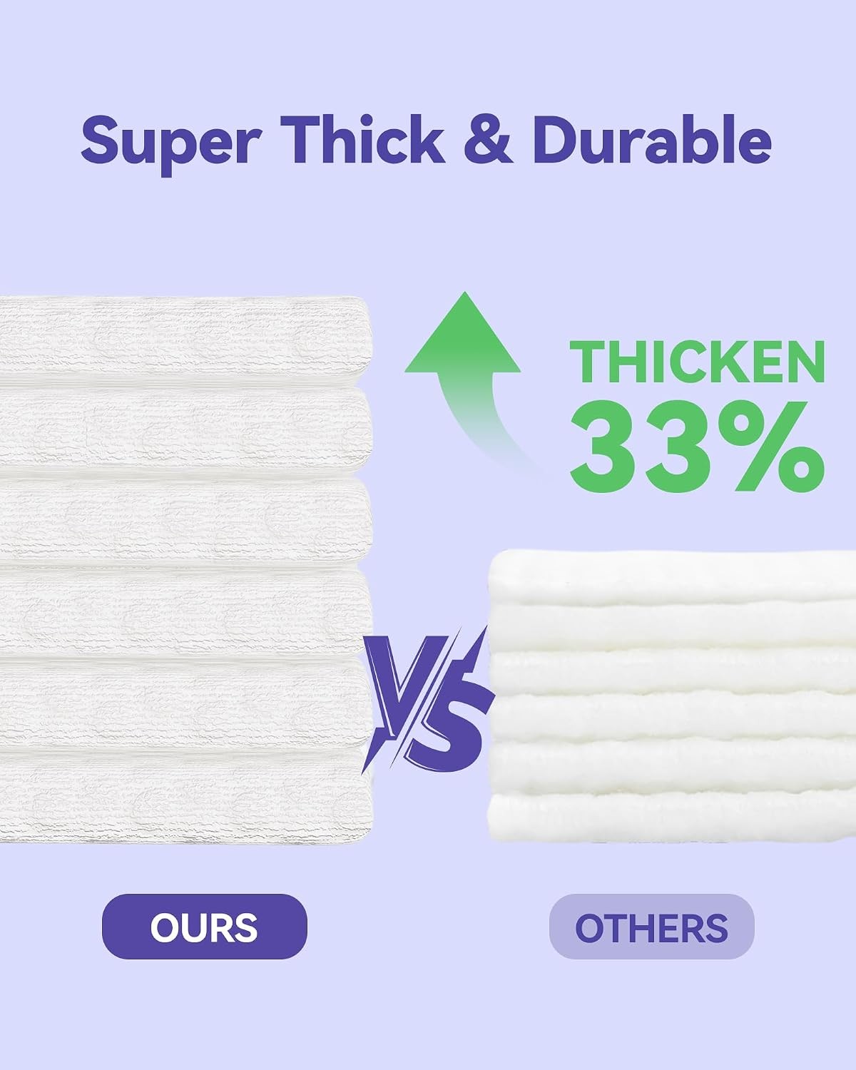 Disposable Face Towels, 10″×12″ XL Face Towelette Disposable, Soft Makeup