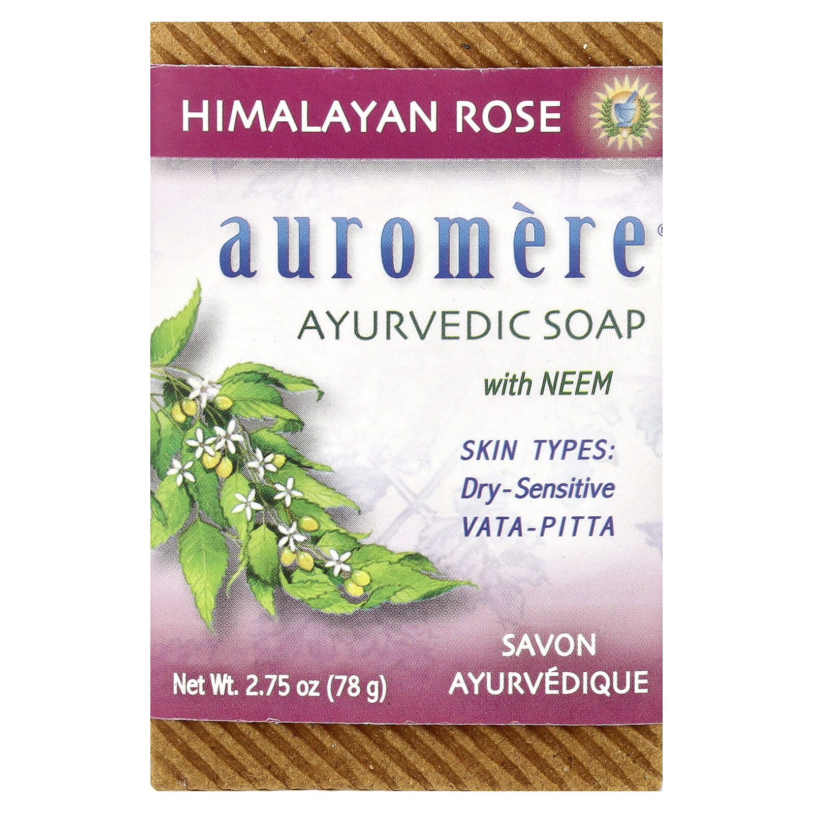 Ayurvedic Bar Soap with Neem, Himalayan Rose, 2.75 oz (78 g)