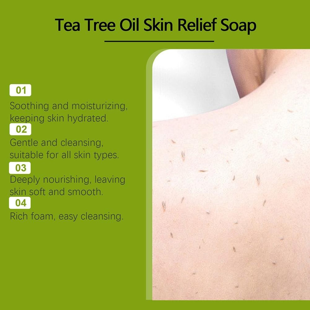 Relief Soap Bar, Loravey Tea Tree Oil Soap, Natural Soaps H For Well-being M5R5