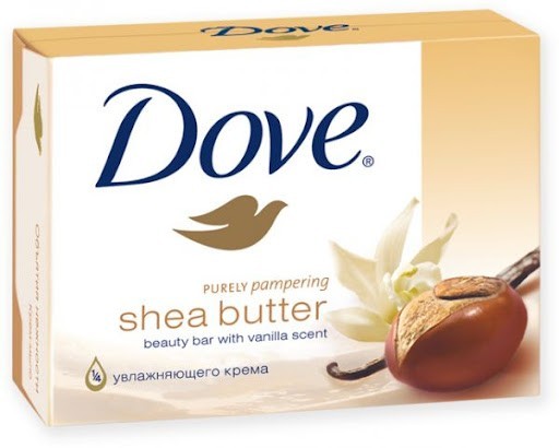 Dove Original/White, Pink, Shea Butter, Gentle Exfoliating Beauty Bar Soaps135Gm